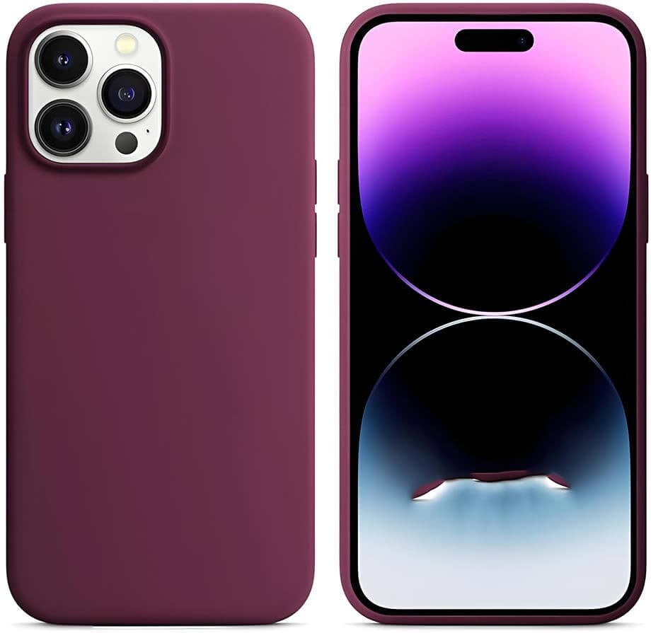 Liquid Lansman Silikon Telefon Kılıfı Bordo Renkli