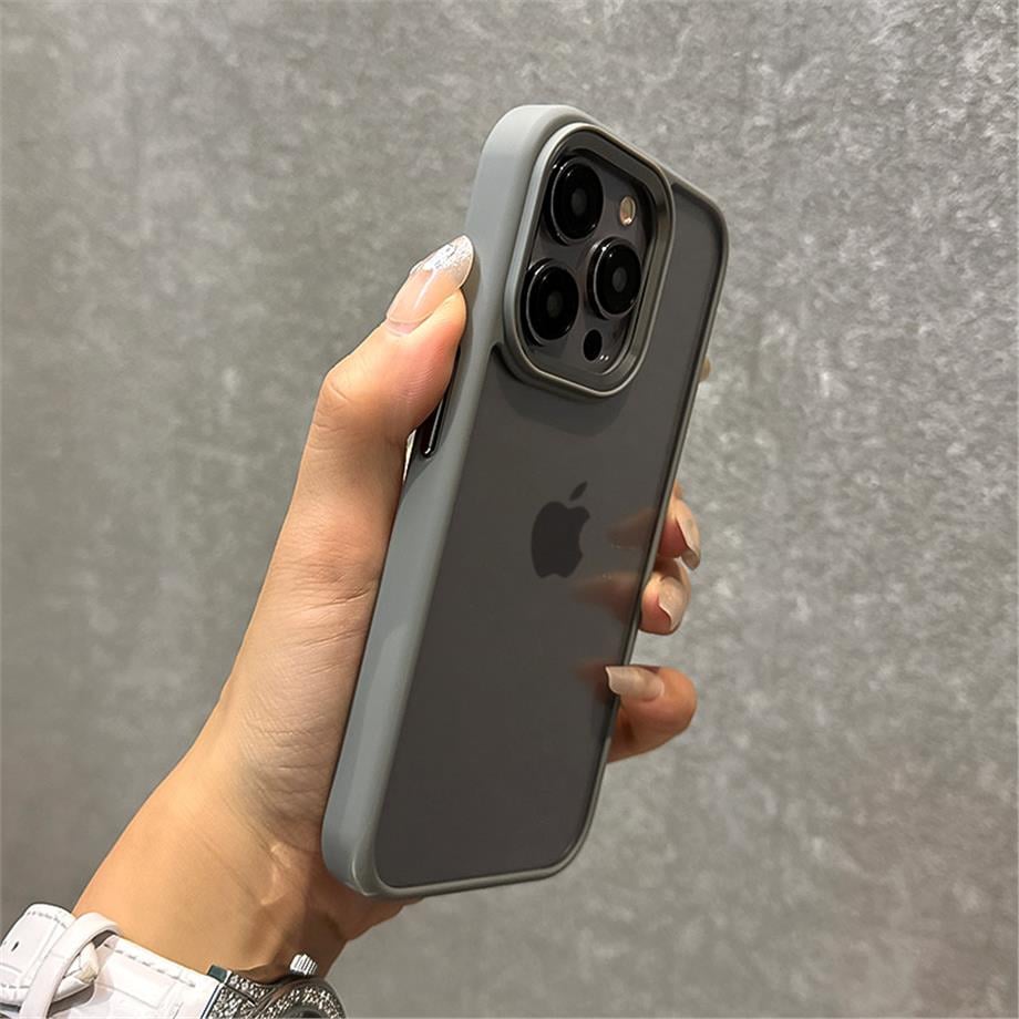 Titanyum Renk Magsafe Luxury Telefon Kılıfı Magsafe Logosuz