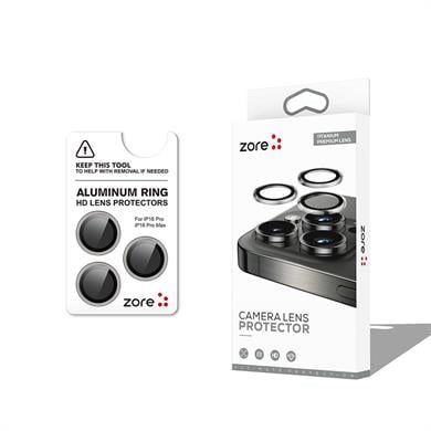 Safir Kamera Lens Koruyucu Titanyum Renkli