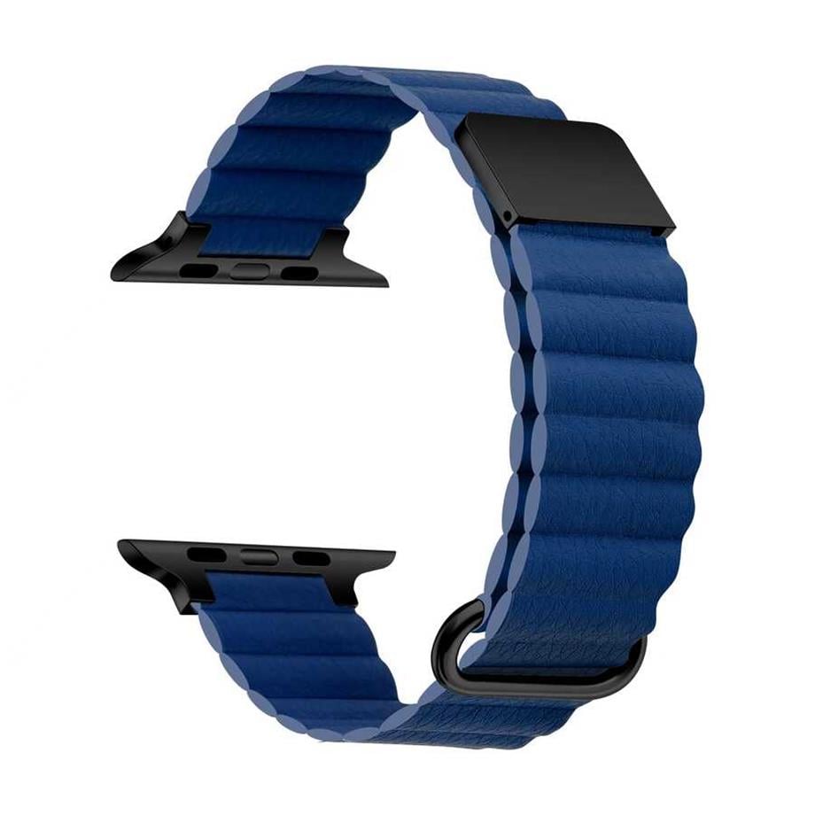  ​​​Apple Watch 40mm KRD-78 PU Deri Kordon Strap Kayış  Lacivert 