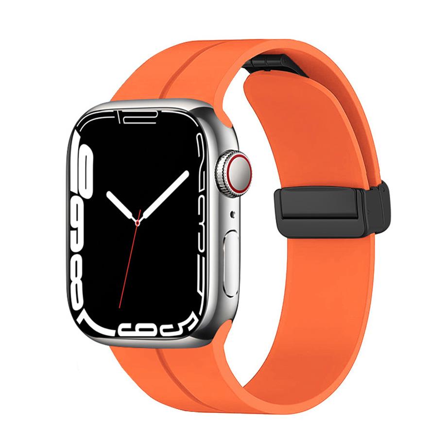  Apple Watch 40mm Zore KRD-84 Silikon Kordon  Turuncu 