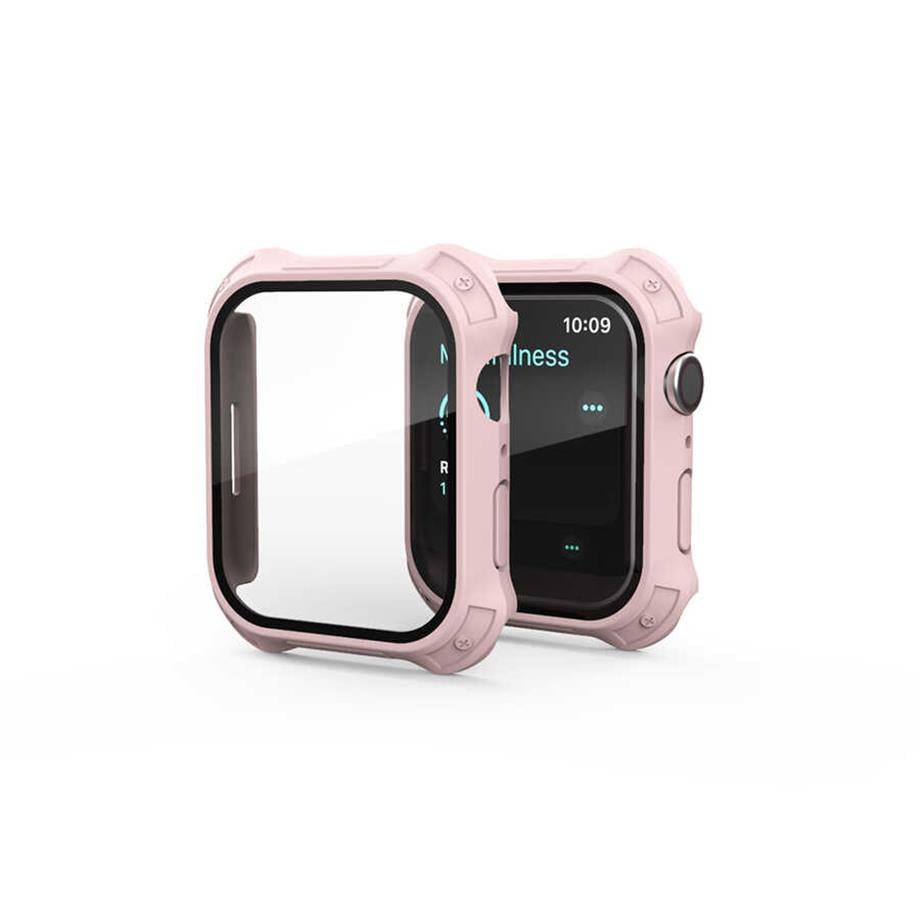  Apple Watch 7 45mm Tank Zırh Kasa ve Mat Görünümlü Ekran Koruyucu Zore Watch Gard 11 