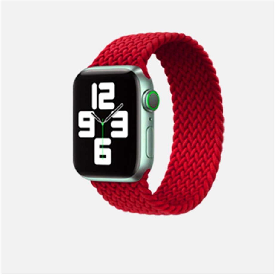  Apple Watch Ultra 49mm Kordon KRD-32 Small Strap Kayış  Kırmızı 