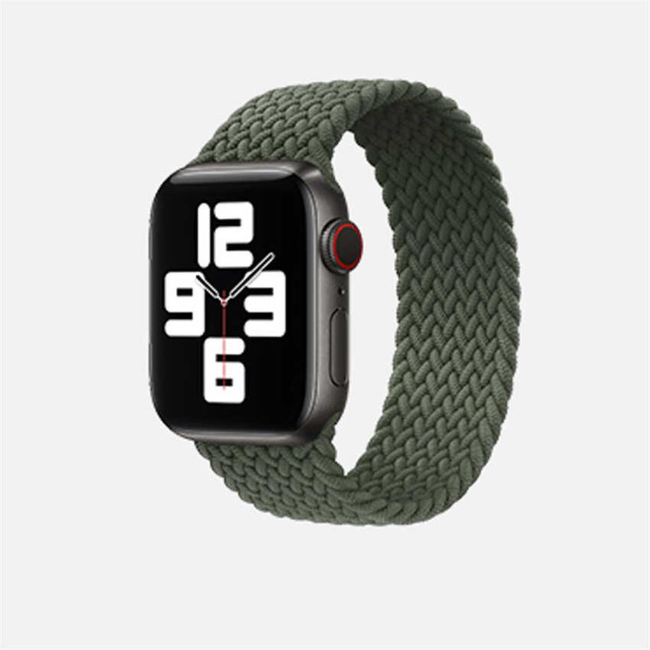  Apple Watch Ultra 49mm Kordon KRD-32 Small Strap Kayış  Koyu Yeşil 