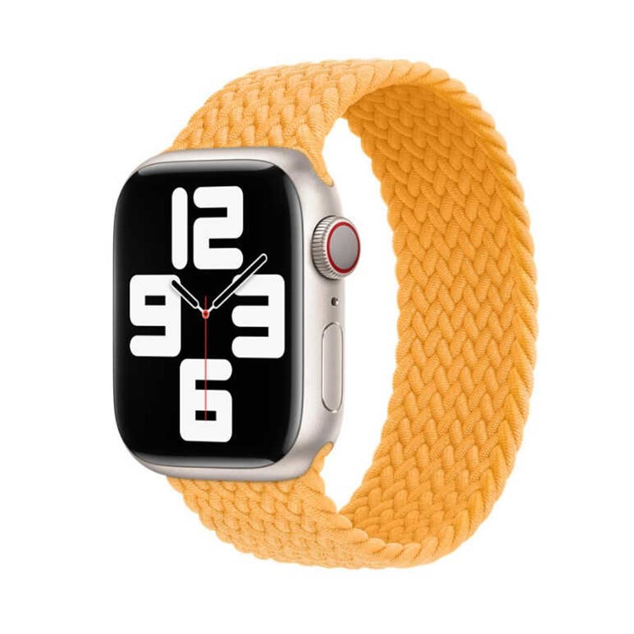  Apple Watch Ultra 49mm Kordon KRD-32 Small Strap Kayış  Sarı 