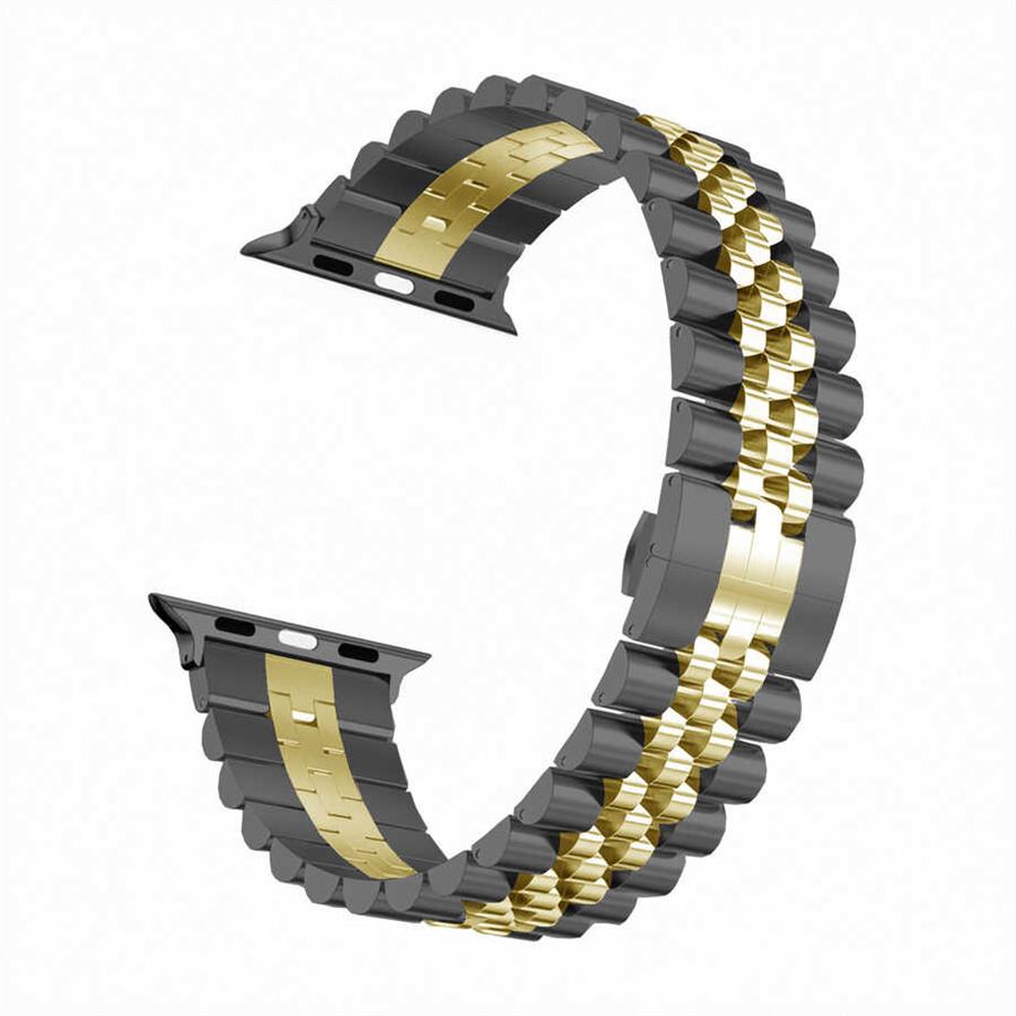 Apple Watch Ultra 49mm Kordon KRD-36 Metal Strap Kayış  Siyah 