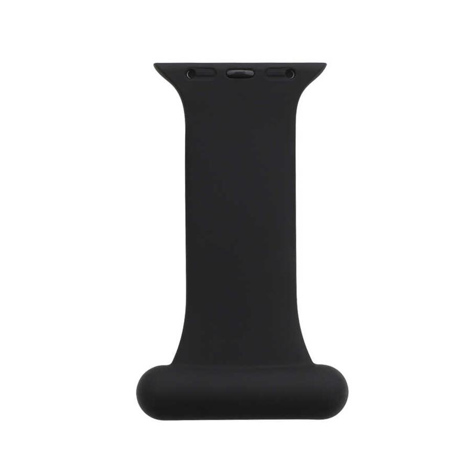  Apple Watch Ultra 49mm Kordon KRD-44 Silikon Strap Kayış  Siyah 
