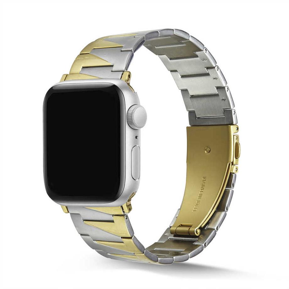  Apple Watch Ultra 49mm Kordon KRD-48 Metal Strap Kayış  Gümüş 
