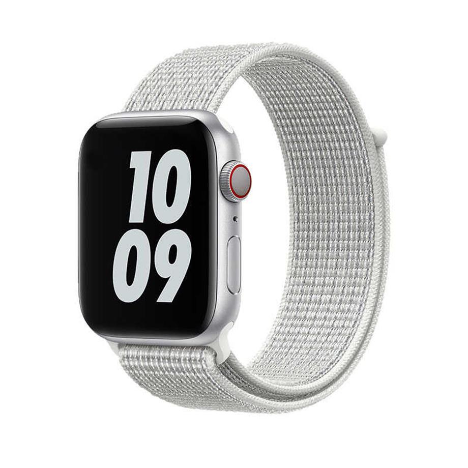  Apple Watch Ultra 49mm Kordon Wiwu Sport Loop Hasır Strap Kayış  Beyaz 