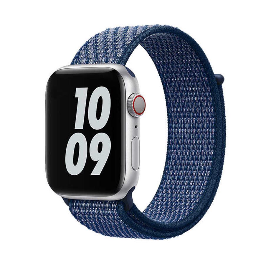  Apple Watch Ultra 49mm Kordon Wiwu Sport Loop Hasır Strap Kayış  Mavi 