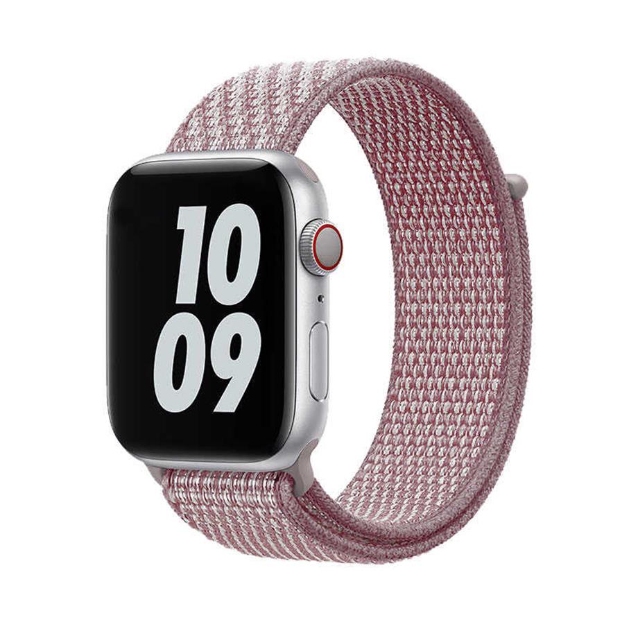  Apple Watch Ultra 49mm Kordon Wiwu Sport Loop Hasır Strap Kayış  Pembe 
