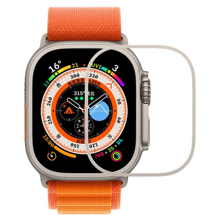  Apple Watch Ultra 49mm Zore Metal Kasa Koruyucu Saat Çerçevesi 