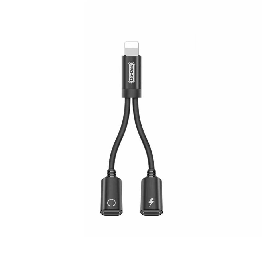  Go Des GD-UC011 Lightning 2in1 Şarj ve Ses Kablosu 