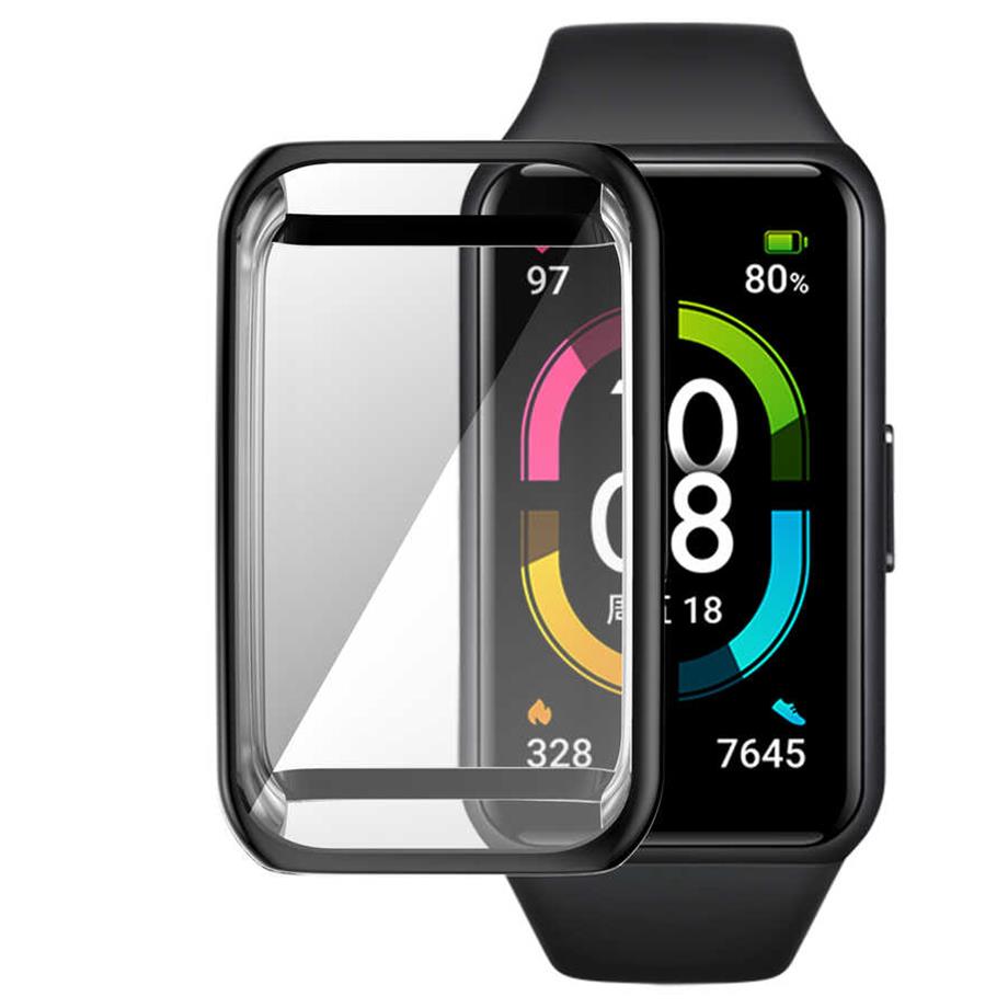  Huawei Band 7 Zore Watch Gard 09 Koruyucu Silikon 