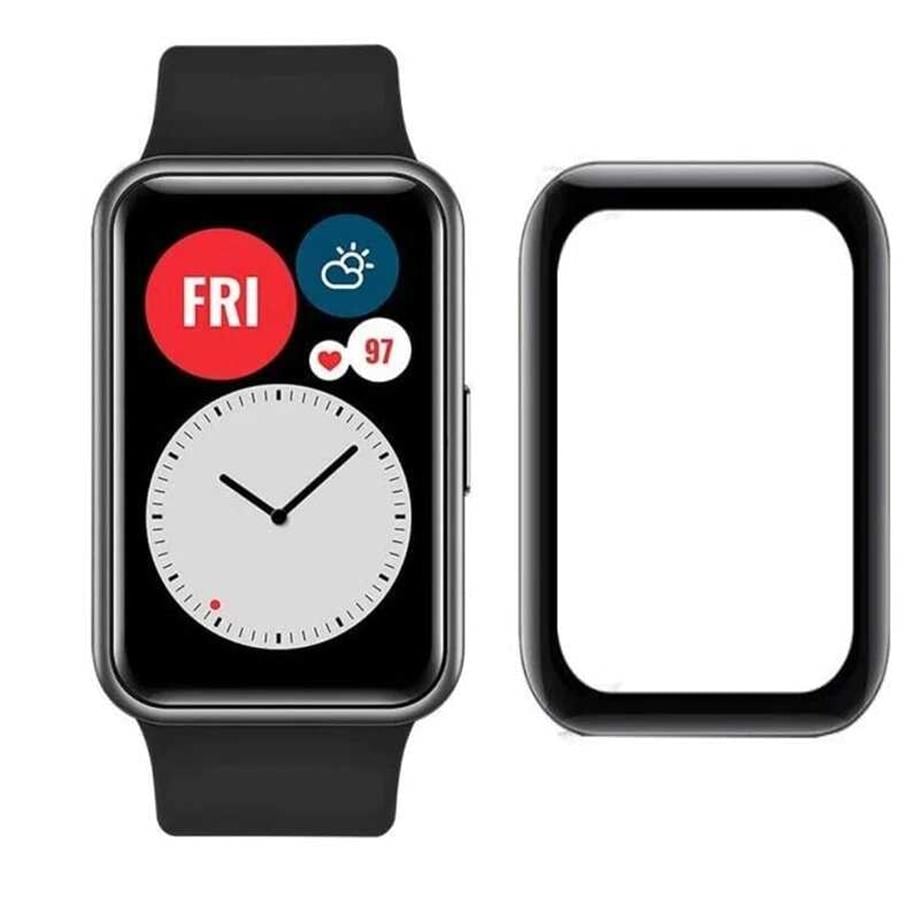  Huawei Watch Fit 2 Zore PMMA Pet Saat Ekran Koruyucu Siyah