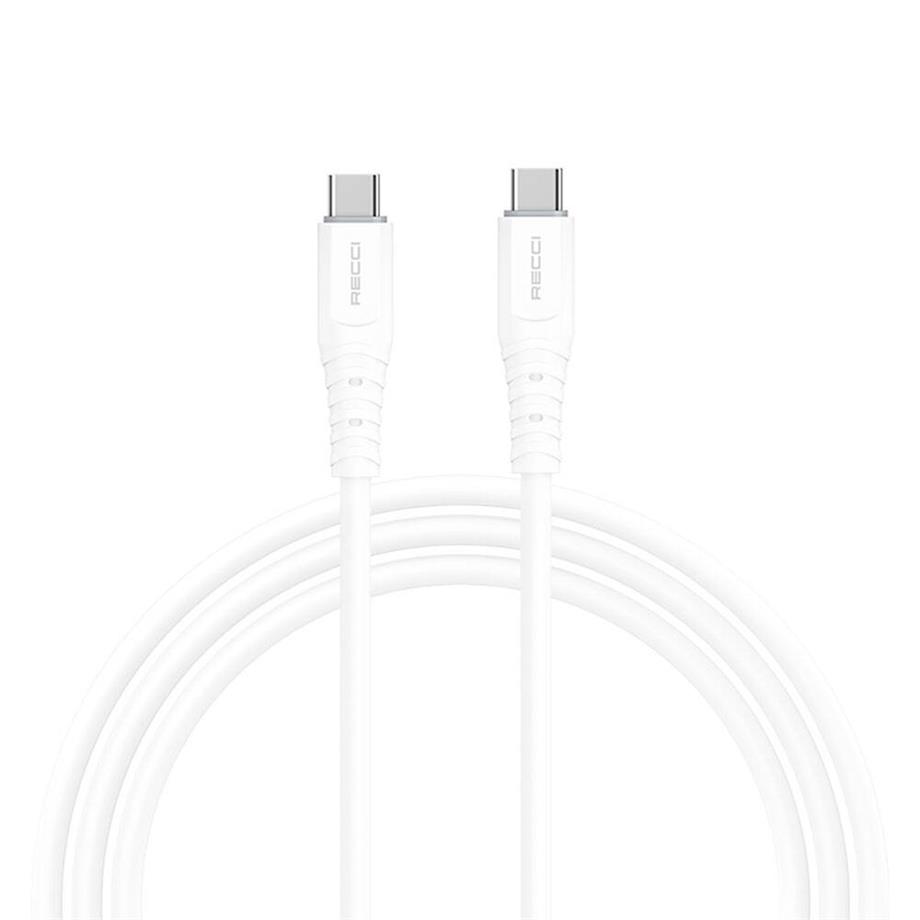  Recci RTC-P09CC Silicone Serisi 65W Hızlı Şarj Özellikli Type-C To Type-C PD Kablo 1.5M 