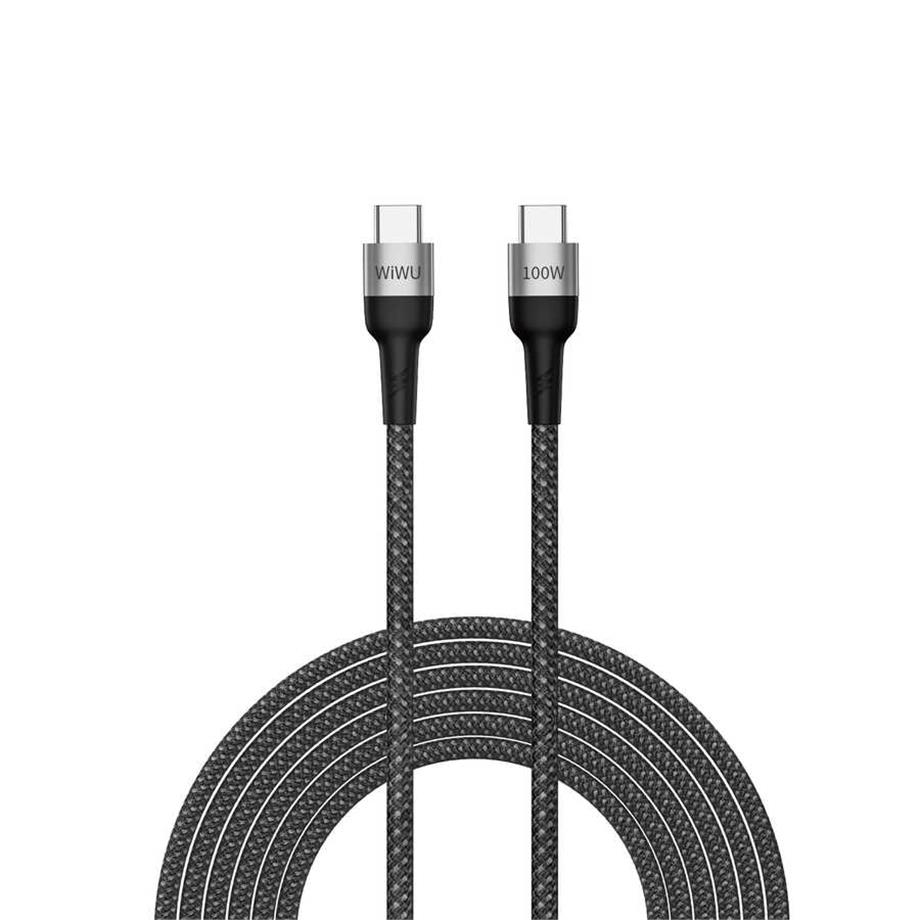  Wiwu Cyclone F15 Type-C to Type-C PD Data Kablo 480Mbps 100W 1.5 metre 