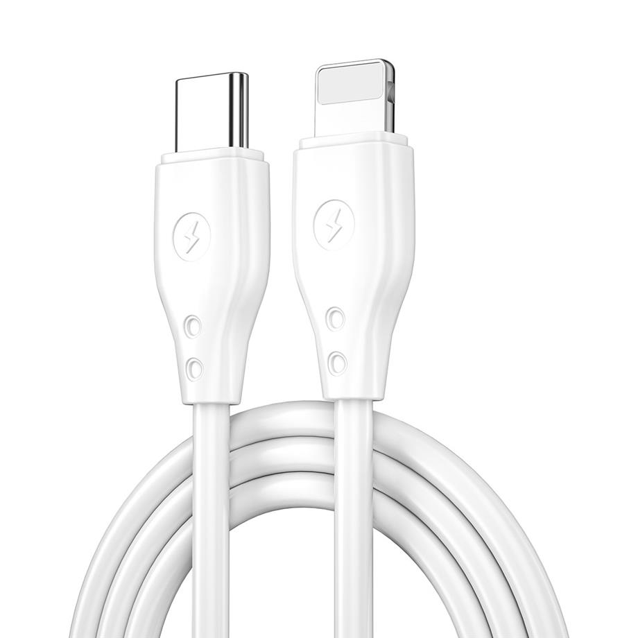  Wiwu Pioneer Wİ-C002 Ultra Esnek 30W Hızlı Şarj Özellikli Type-C to Lightning PD Kablo 1M 