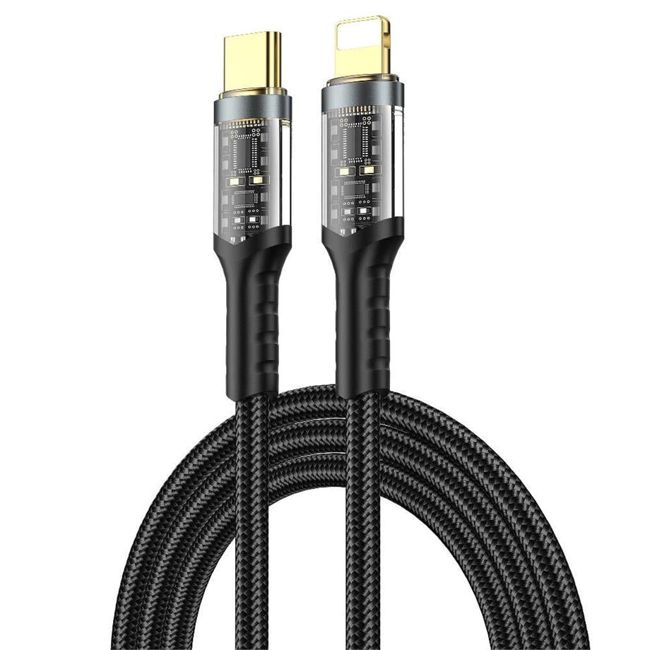  Wiwu Wi-C016 Geek Serisi Type-C to Lightning PD Data Kablo 30W 1.2 metre 