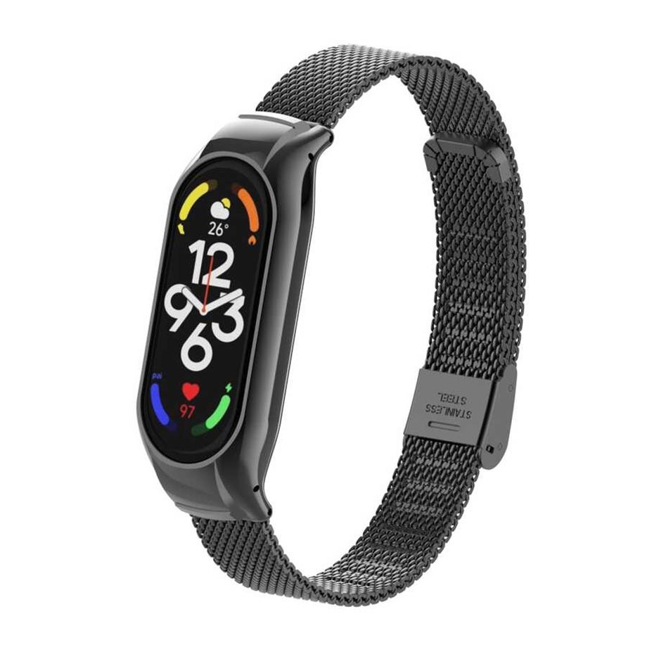  Xiaomi Mi Band 7 KRD-06 Metal Kordon Siyah