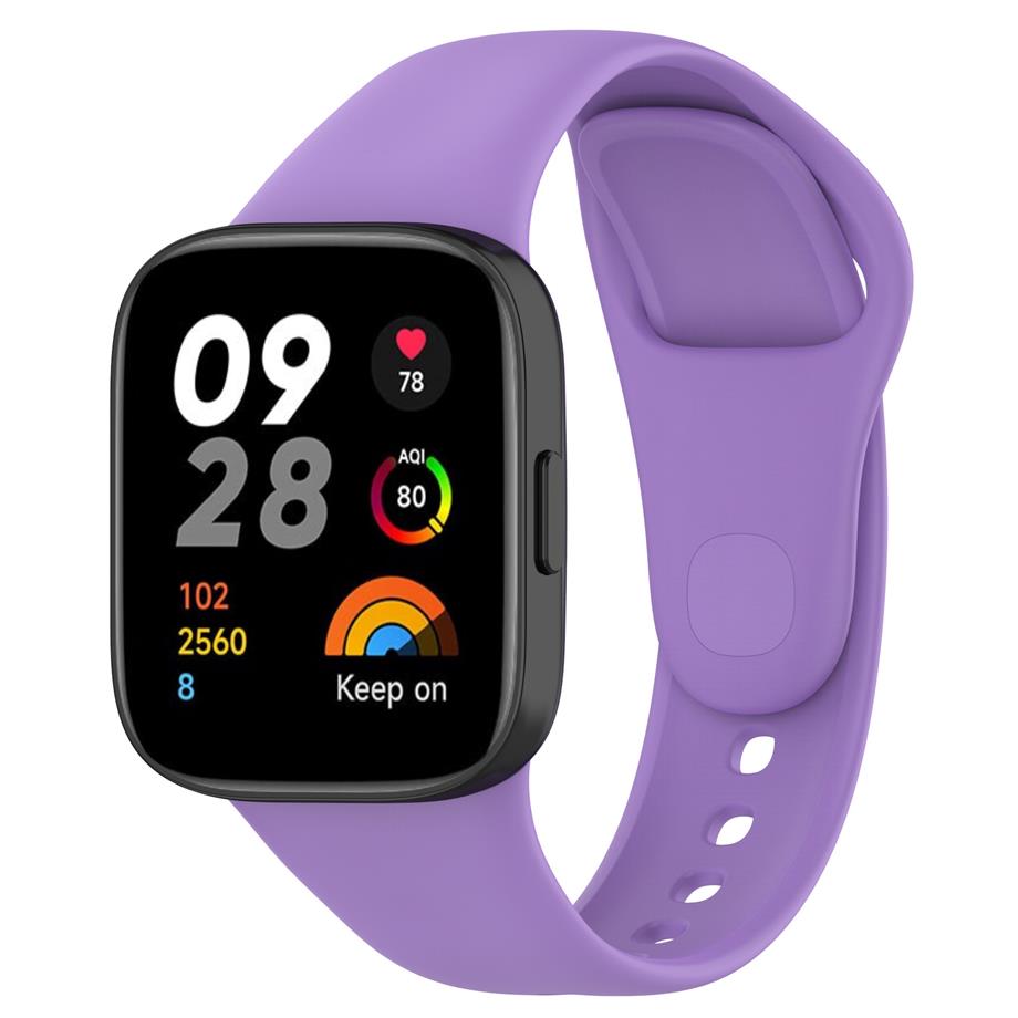  Xiaomi Redmi Watch 3 Zore KRD-81 Silikon Kordon  Lila 
