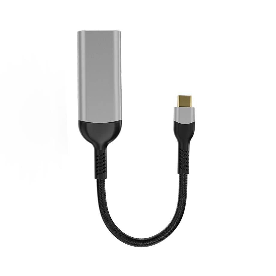  Zore QG07 8K 60 Hz Görüntü Kalitesi Type-C to Display Port Dönüştürücü 15cm 