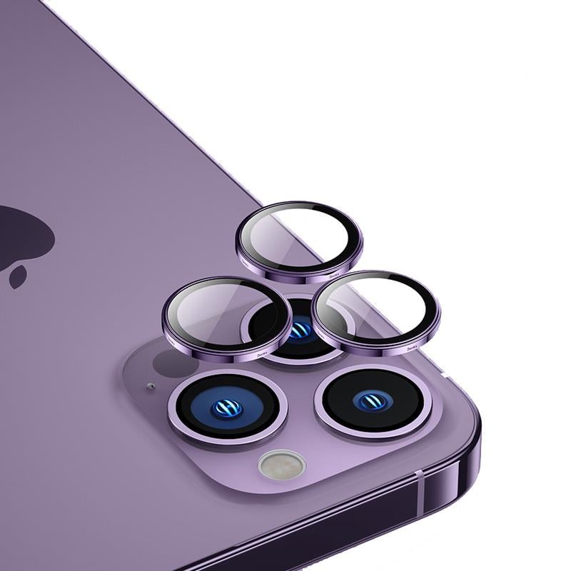 Aksesuarkolic Standart Kamera Lens Koruyucu Mor Renkli