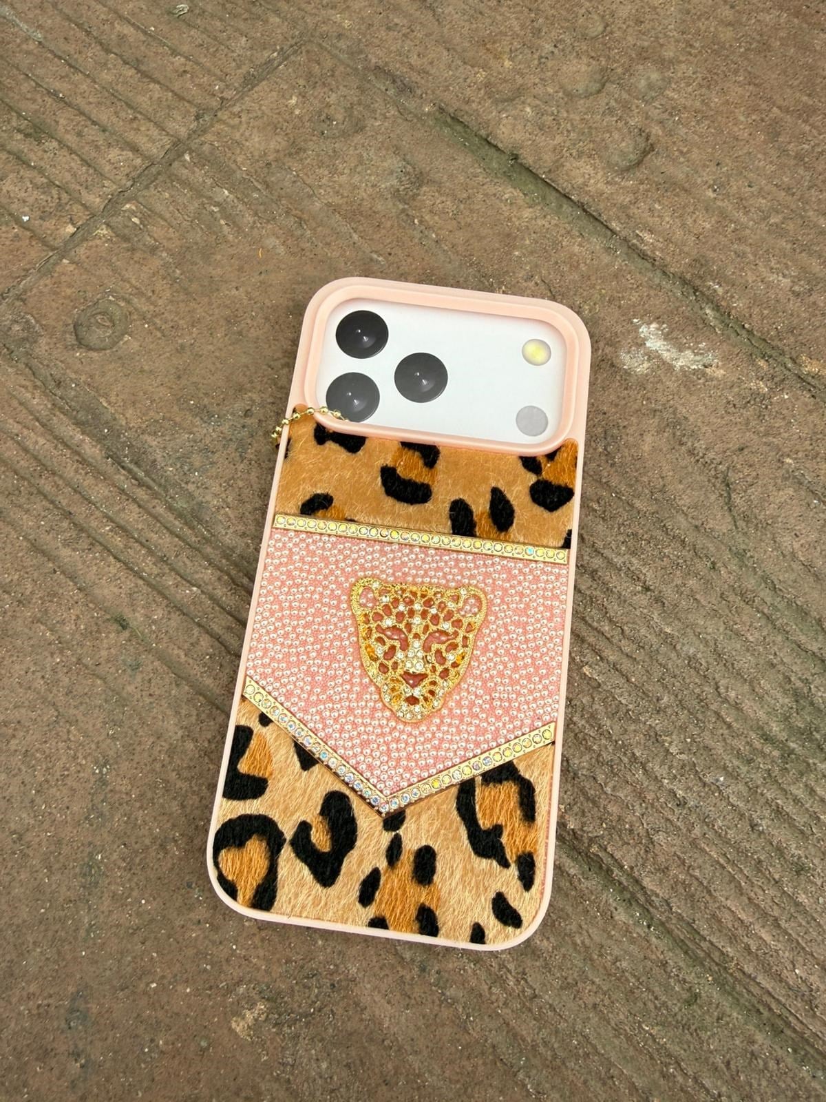 Elegance Leopar Style Silikon Kılıf Pembe Renkli