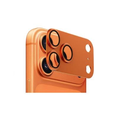 iPhone 17 Pro Max Zore CL-20 Kamera Lens Koruyucu Turuncu Renk