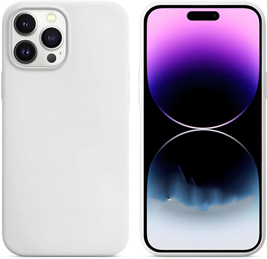 Liquid Lansman Silikon Telefon Kılıfı Beyaz Renkli