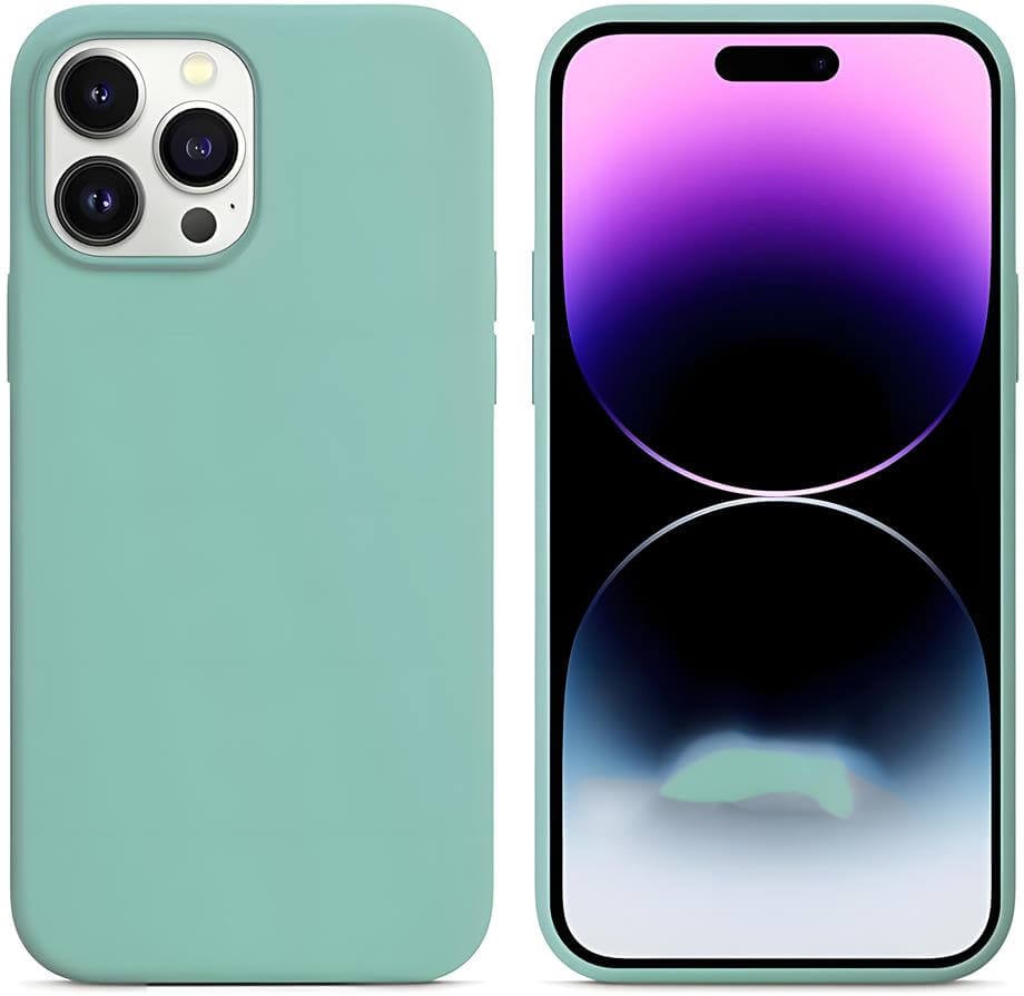 Liquid Lansman Silikon Telefon Kılıfı Su Yeşili Renkli