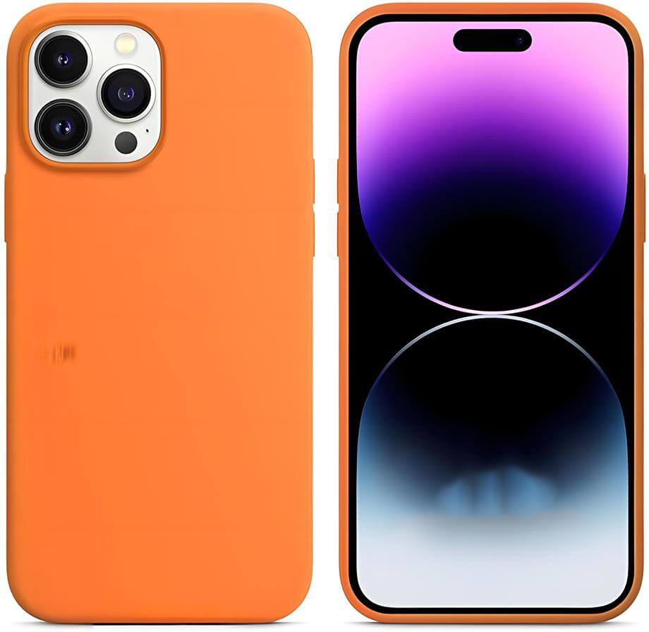 Liquid Lansman Silikon Telefon Kılıfı Turuncu Renkli