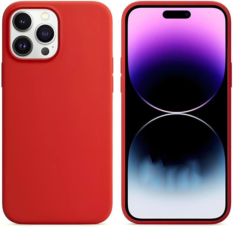 Liquid Lansman Silikon Telefon Kılıfı Kırmızı Renkli