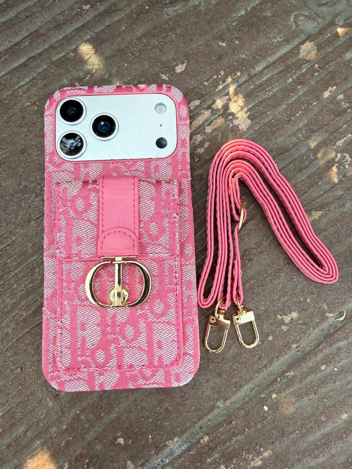 Monaco Pocket Kartlıklı Deri Kılıf Pembe Renkli