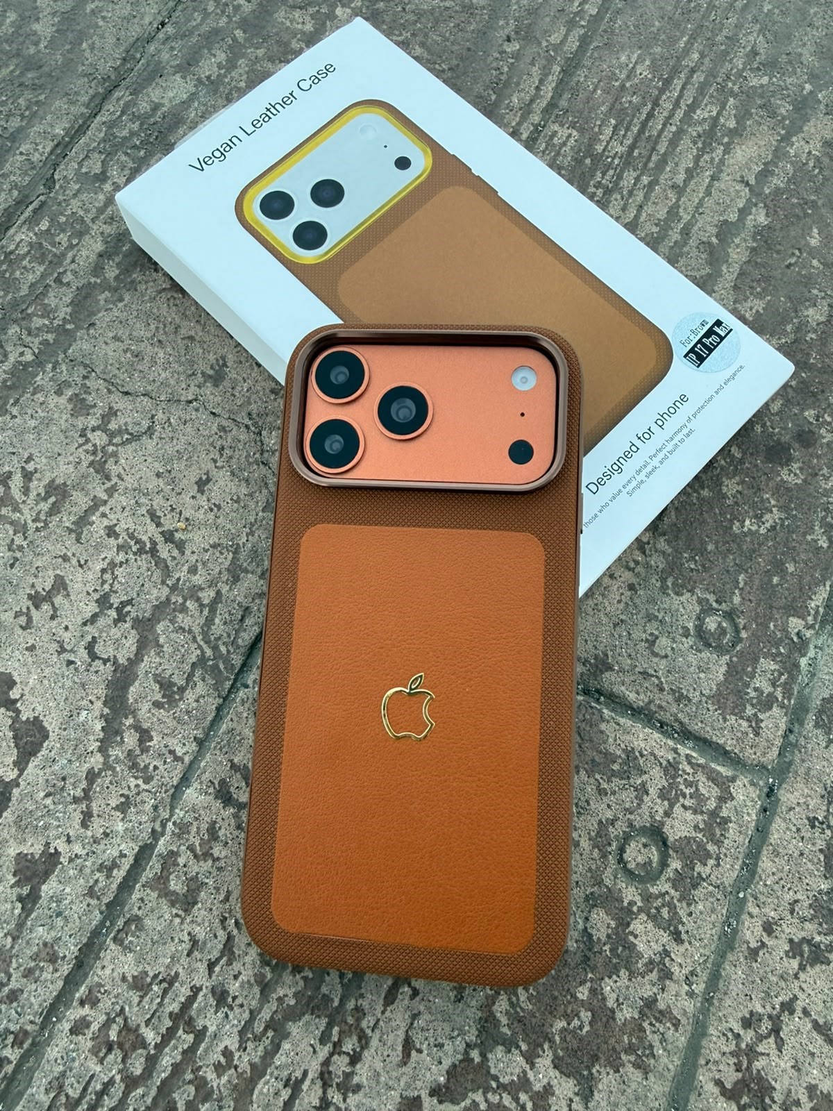 Prestige Duo Magsafe Özellikli Deri Dokulu Kılıf Kahve Renkli