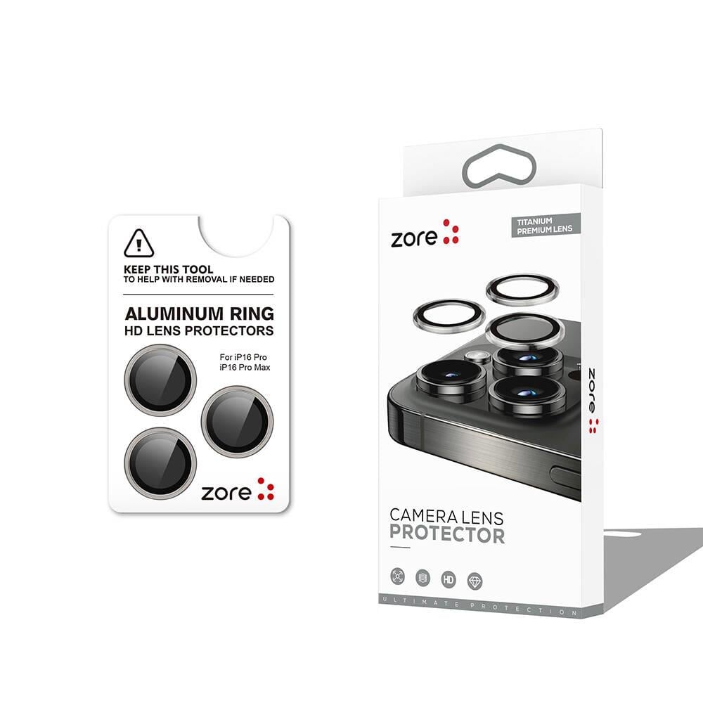 Safir Kamera Lens Koruyucu Titanyum Renkli
