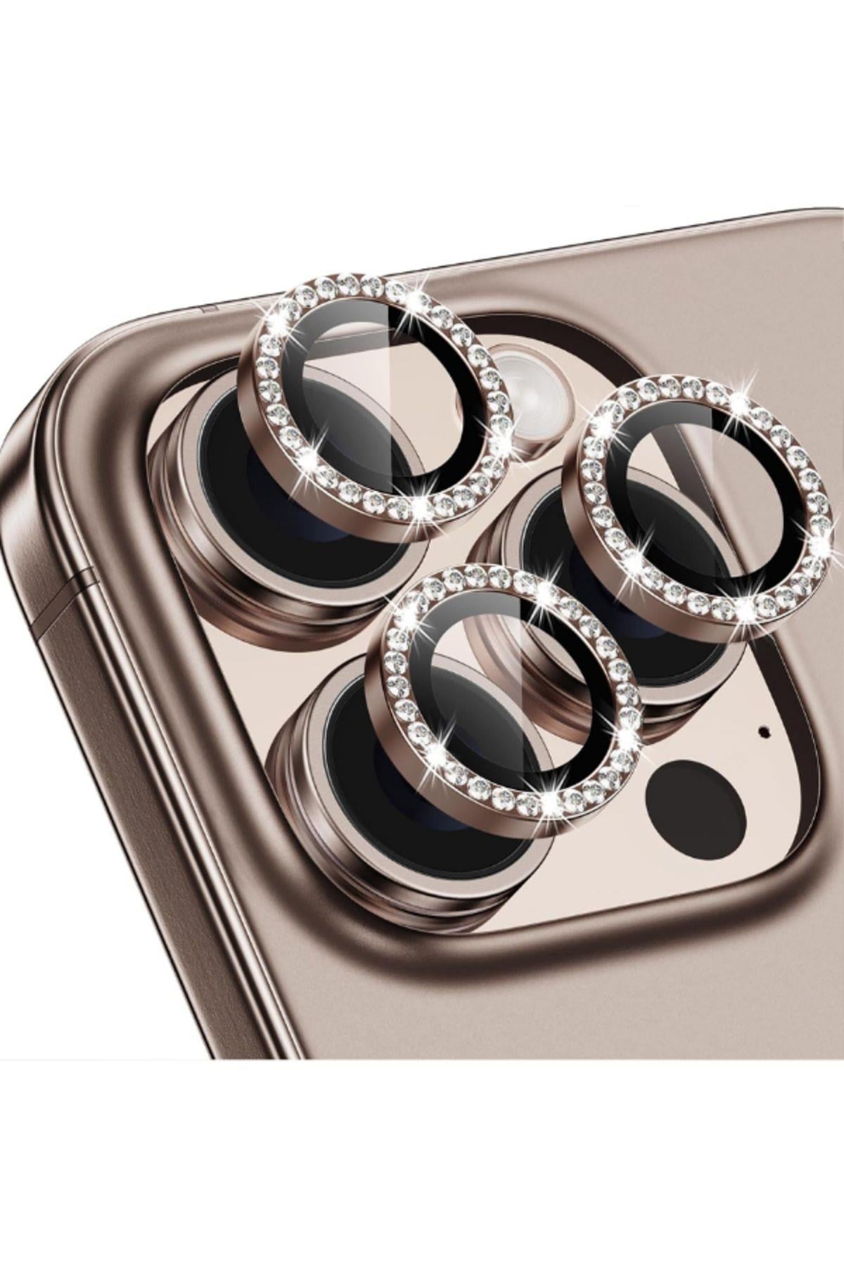 Safir Taşlı Kamera Lens Koruyucu Desert Çöl Renkli