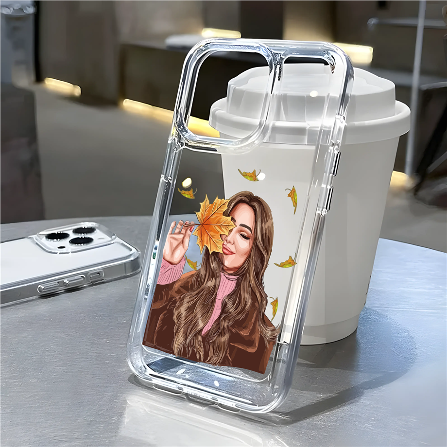 Tarz Kızlar Desenli Tam Korumalı Süper Silikon Telefon Kılıfı Desen-8