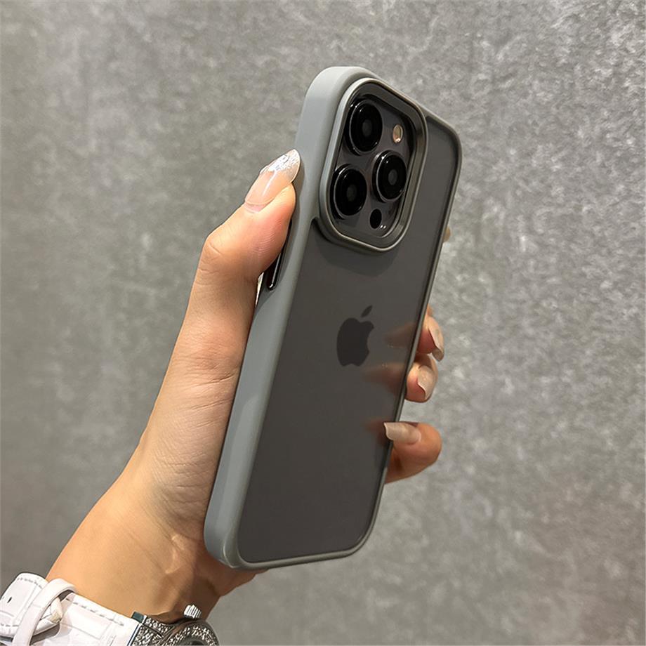 Titanyum Renk Magsafe Luxury Telefon Kılıfı Magsafe Logosuz