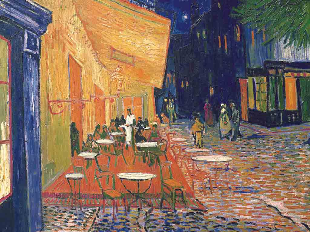 Vincent van Gogh’un “Café Terrace at Night” (1888) Eseri: Geceyi Aydınlatan Sanat