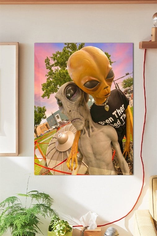 Alien Ufo Duvar Posteri Büyük Boy 45x30 Cm
