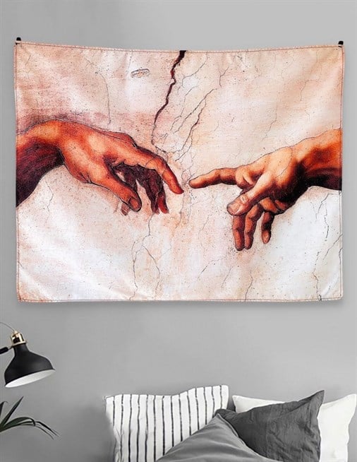 Bej Michelangelo Duvar Halısı 70X95 cm