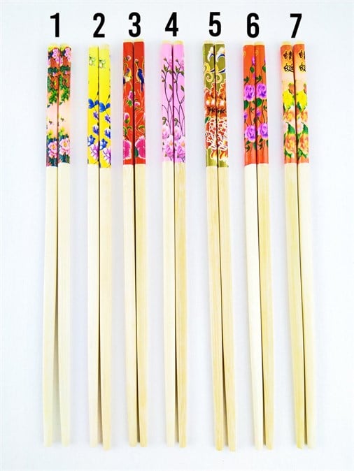 Desenli Bambu Chopstick