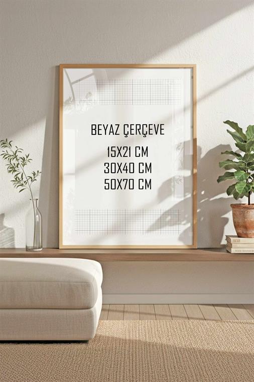 Doğal Ahşap Tablo & Fotoğraf Çerçevesi (15x21, 30x40, 50x70cm Seçenekli) - Modern, Şık Tekli Tablo Çerçeve