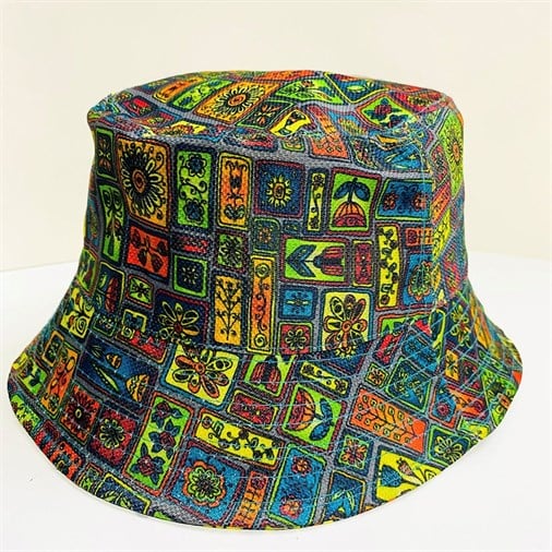 Etnik Desen Bucket Şapka