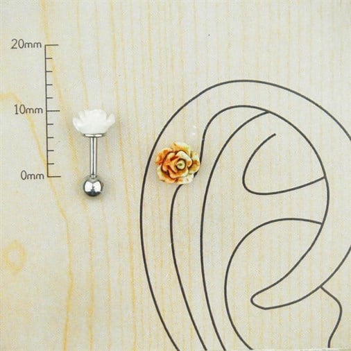 Gül kahve çelik kıkırdak piercing