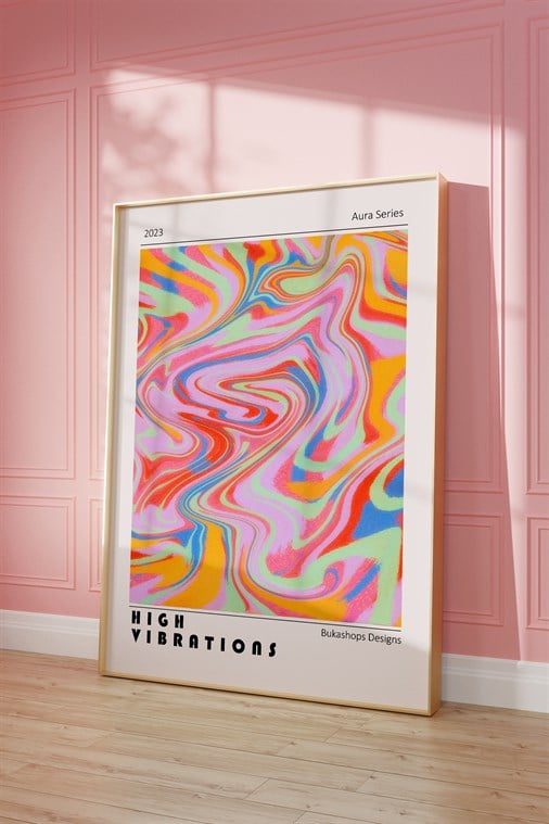 High Vibrations Aura Tablo, Poster - Çerçevesiz