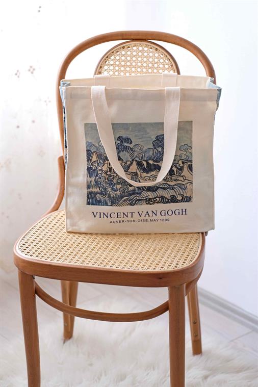 Landscape Van Gogh Tote Bag Kanvas Çanta 
