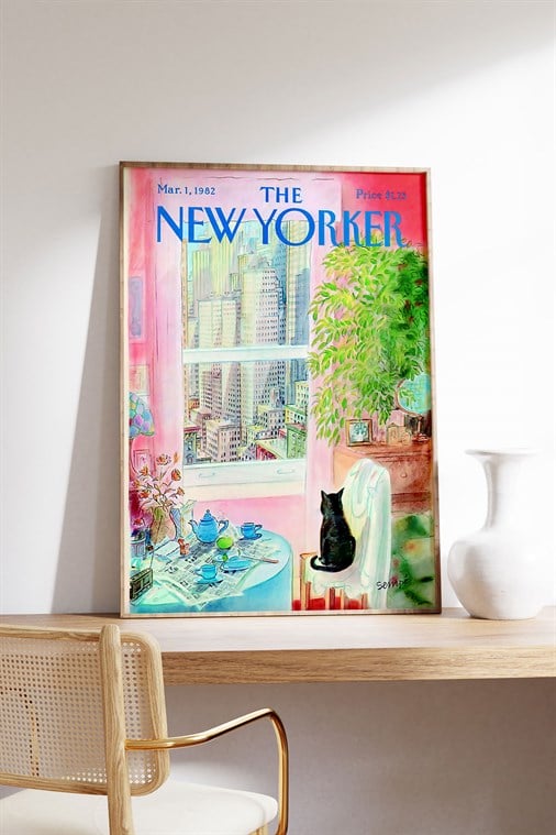 New Yorker Mar Tablo, Poster - Çerçevesiz