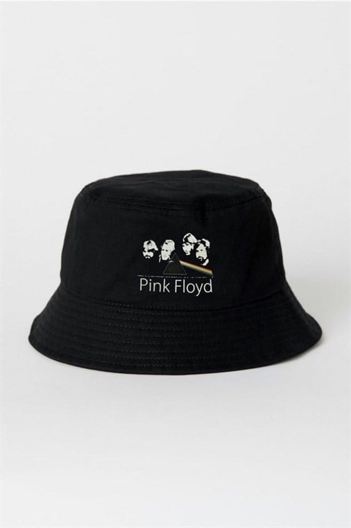 Siyah Pink Floyd Balıkçı Şapka Bucket Hat